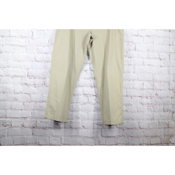 LL Bean Brown Cotton Wrinkle-Free Double L Classic Fit Chino Pants 42x37 - Picture 3 of 9
